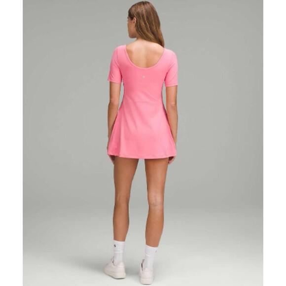 Lululemon Align Short-Sleeve Athletic Dress Sakura Pink Size 6 NWT - Picture 2 of 9